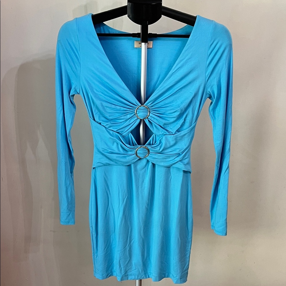 NWOT Bailey/44 Elegant Blue Long Sleeve Dress